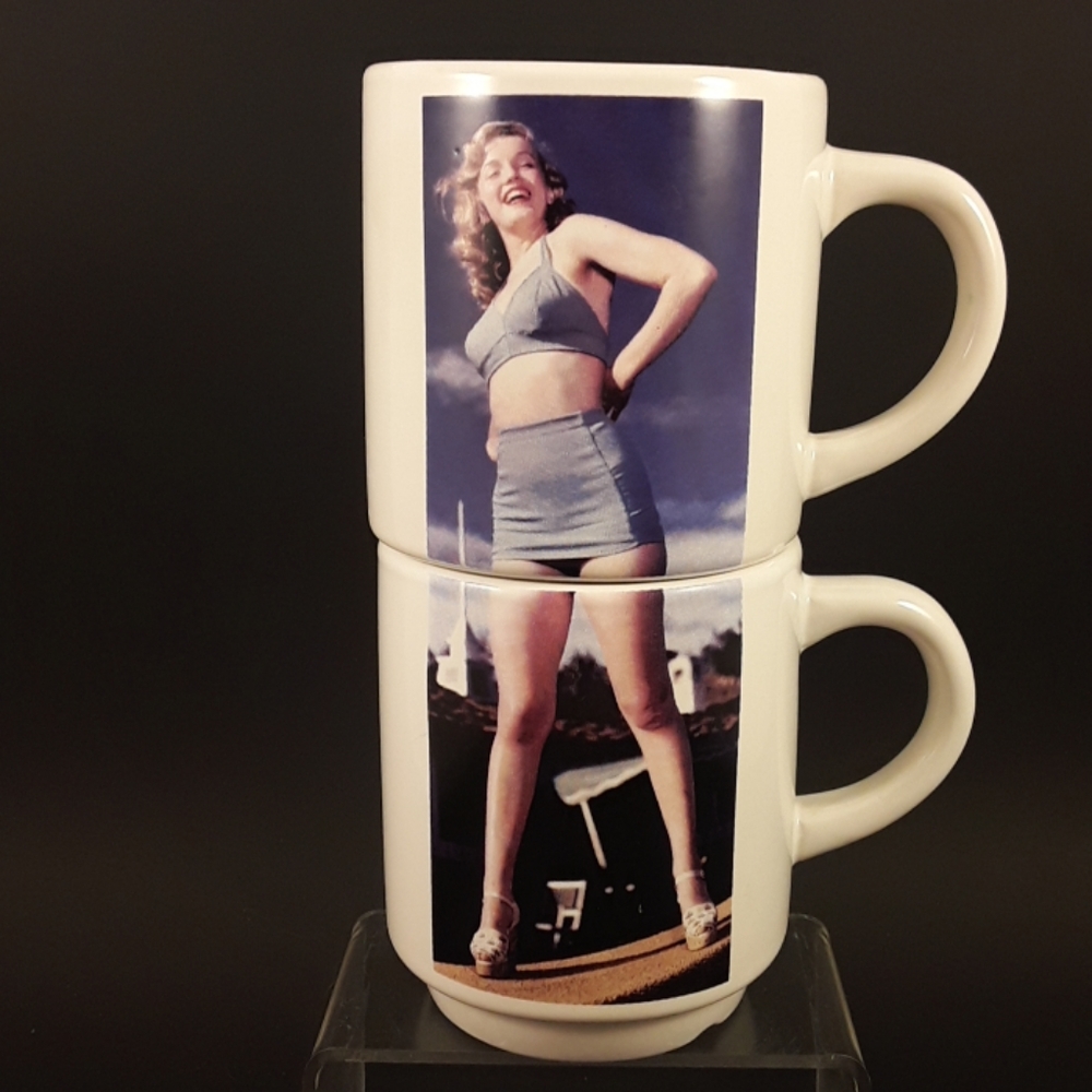 Marilyn Monroe stacking mugs Bernard of Hollywood
